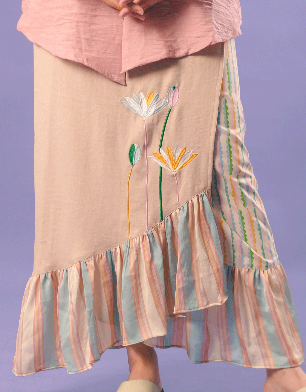 Wrap Skirt - Water Lily