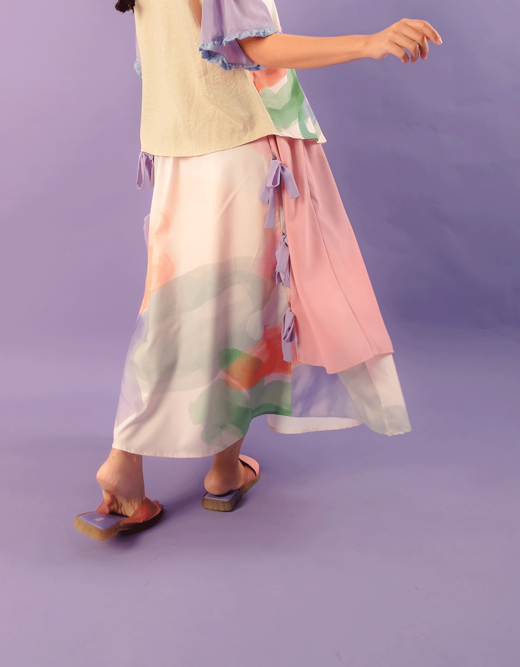 Ribbon Skirt - Misty