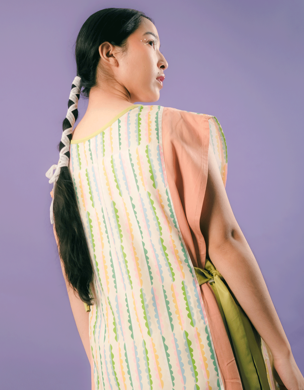 Long Apron - Water Lily