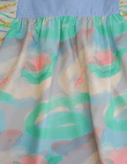 Smitten Kids - Ribbon Dress - Spring Haze