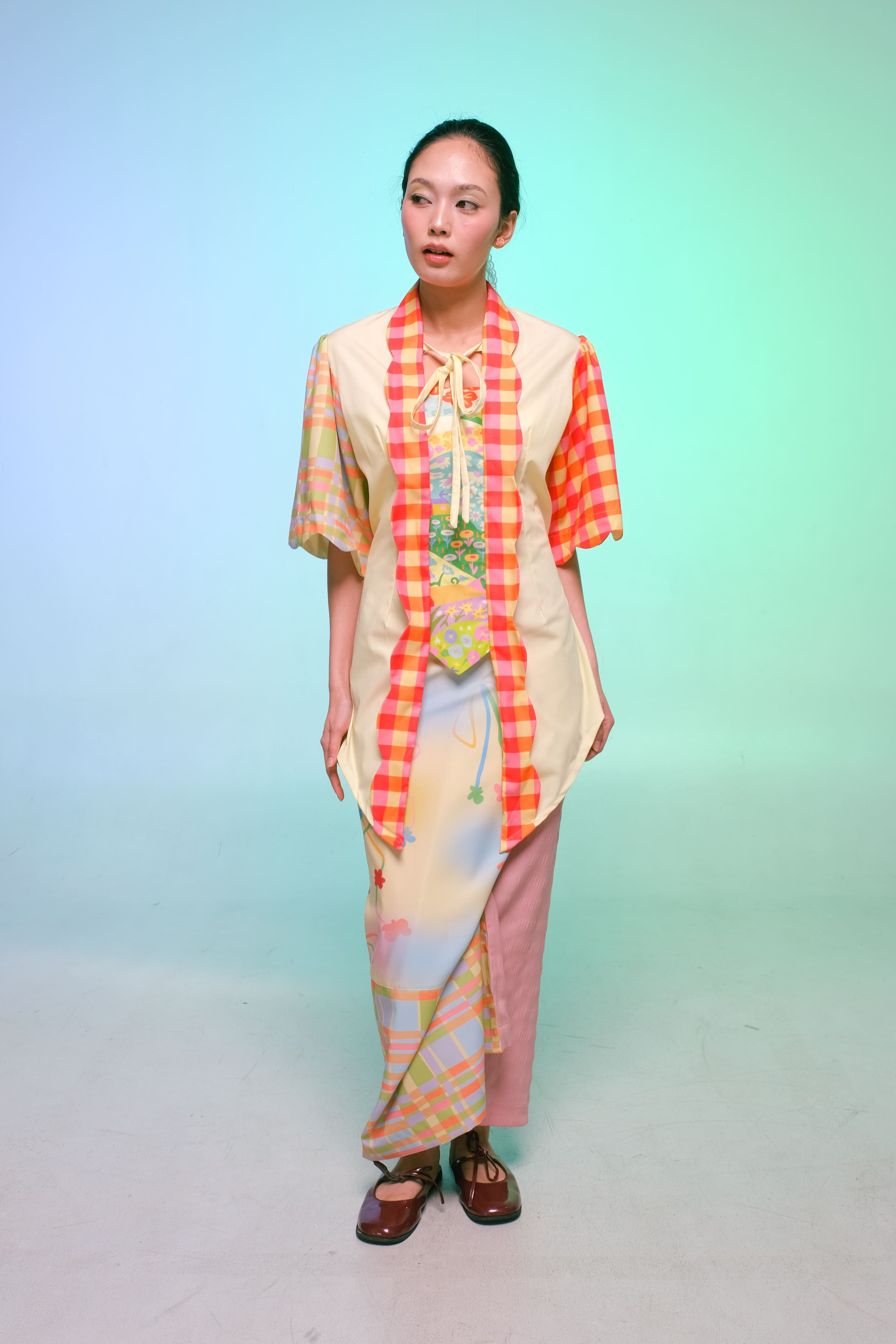 Kebaya Scallop - Plaids Pause (PO)