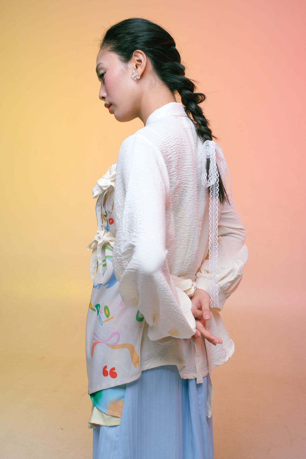 Janggan Top - Ribbon Sky (PO)