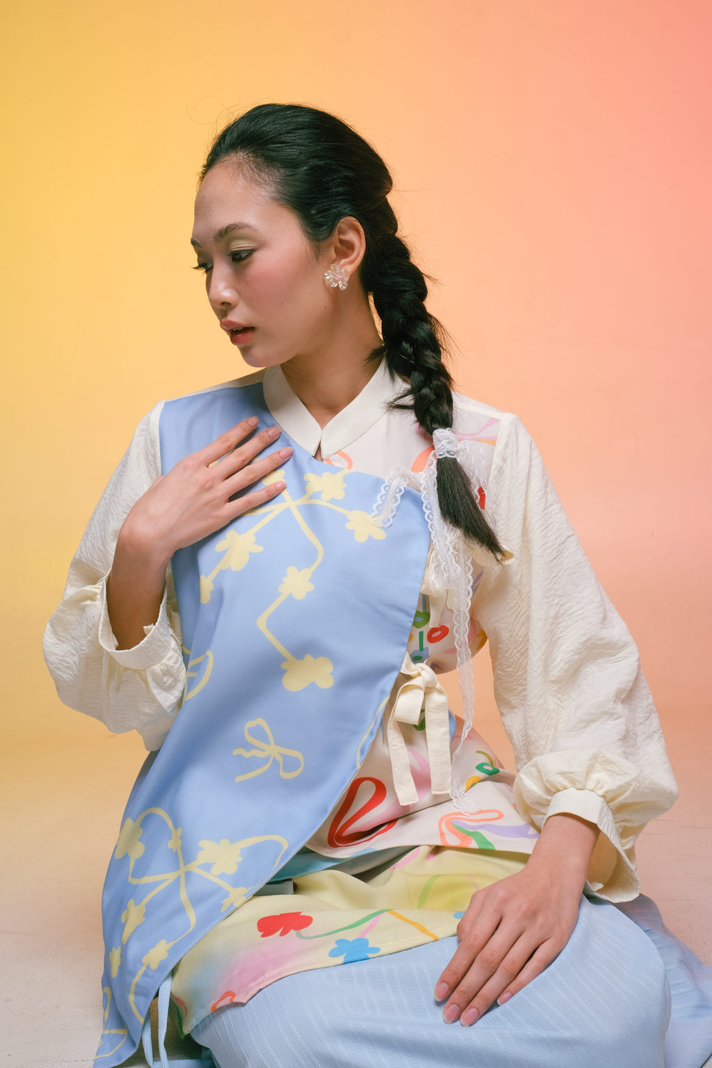 Janggan Top - Ribbon Sky (PO)