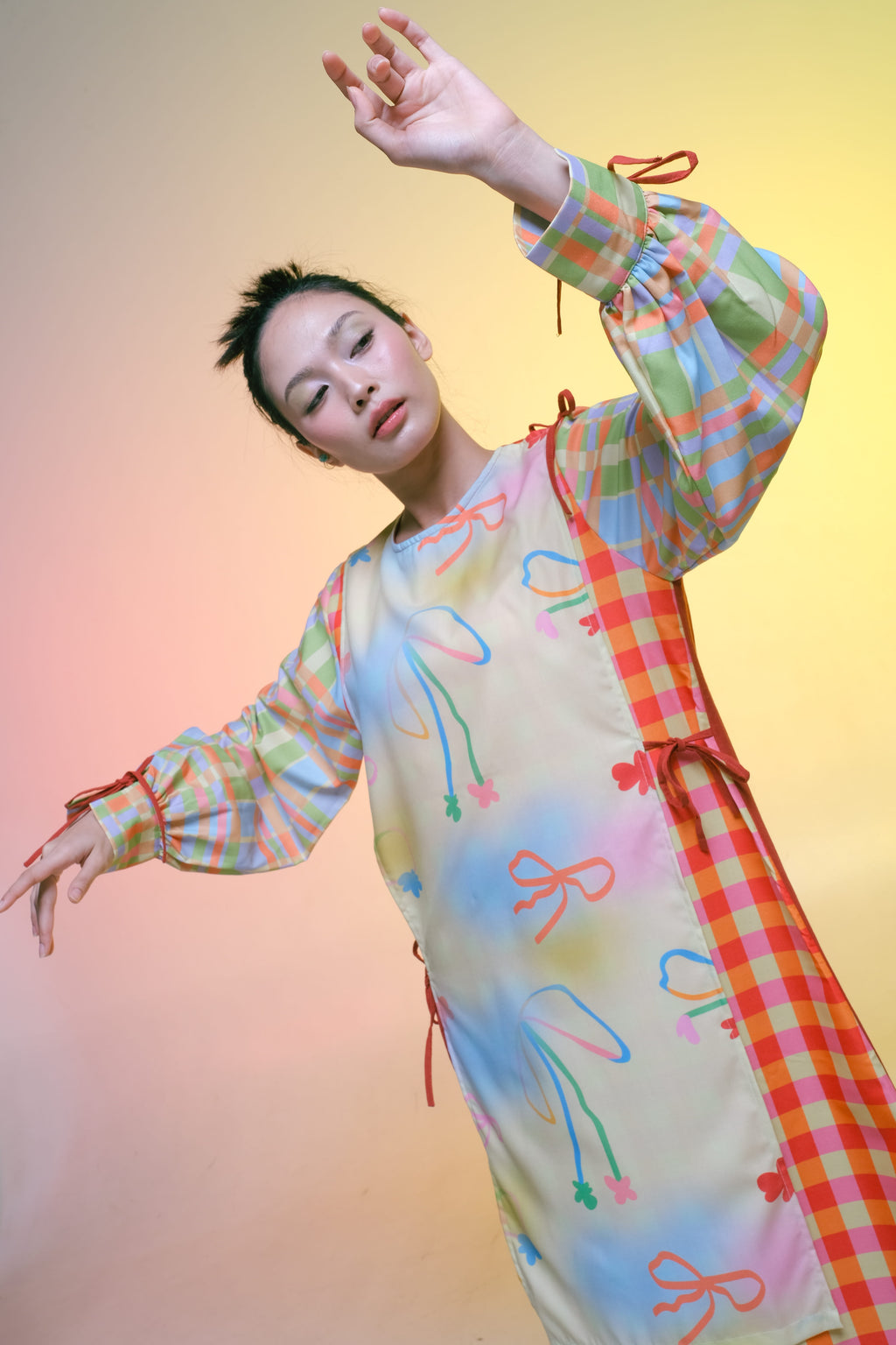 Ribbon Dress - Plaids Pause (PO)