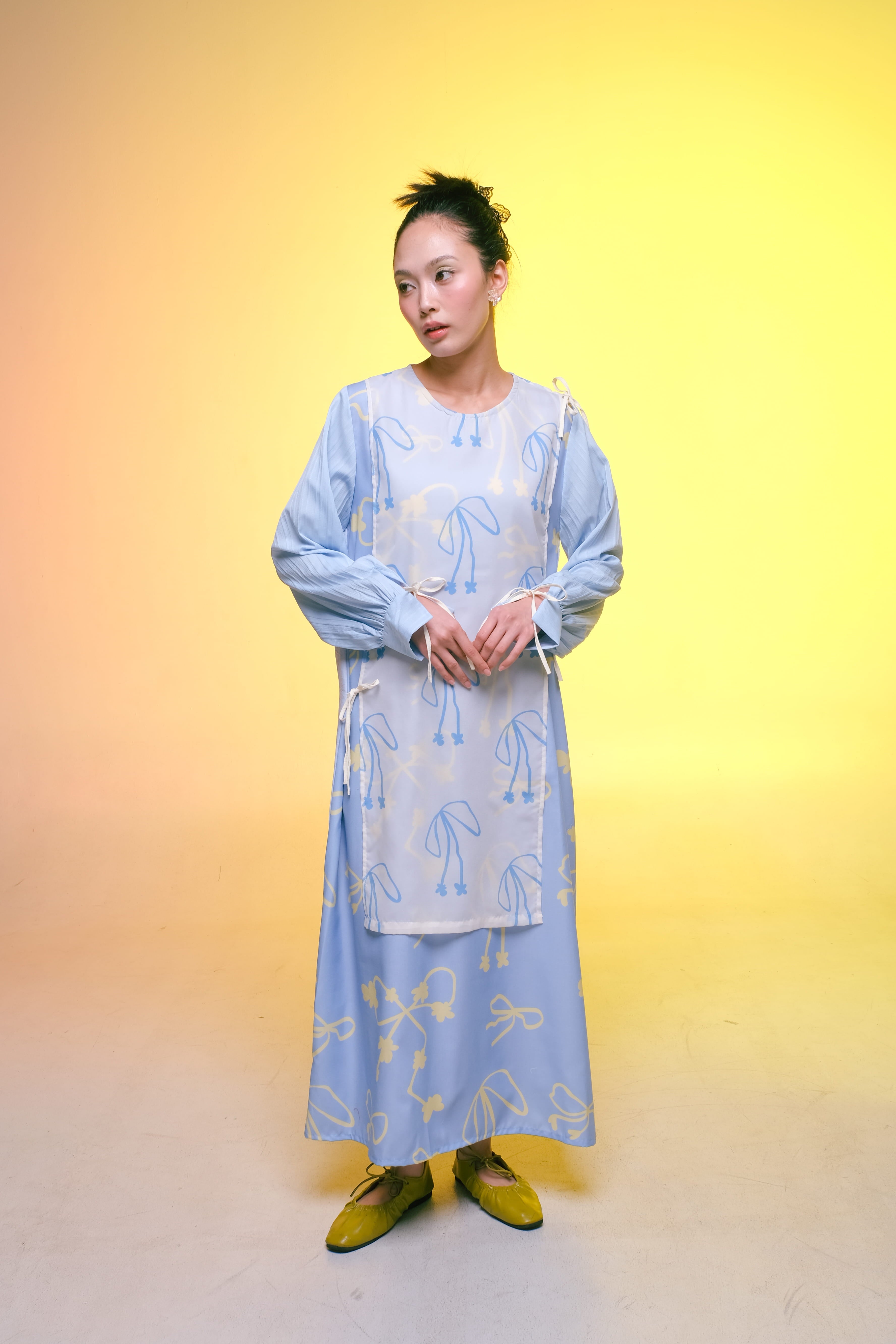 Ribbon Dress - Ribbon Sky (PO)