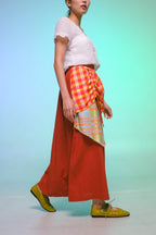 Drawstring Skirt - Plaids Pause