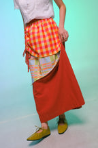 Drawstring Skirt - Plaids Pause