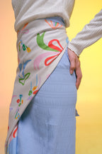 Kain Lilit (Wrap Skirt) - Comma Cream