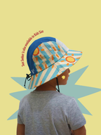 Drenched X Smitten by Pattern - Kids - 5 Panel Bucket Hat - Sun Seeker