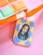 Keychain - Flowery Blue [Large]