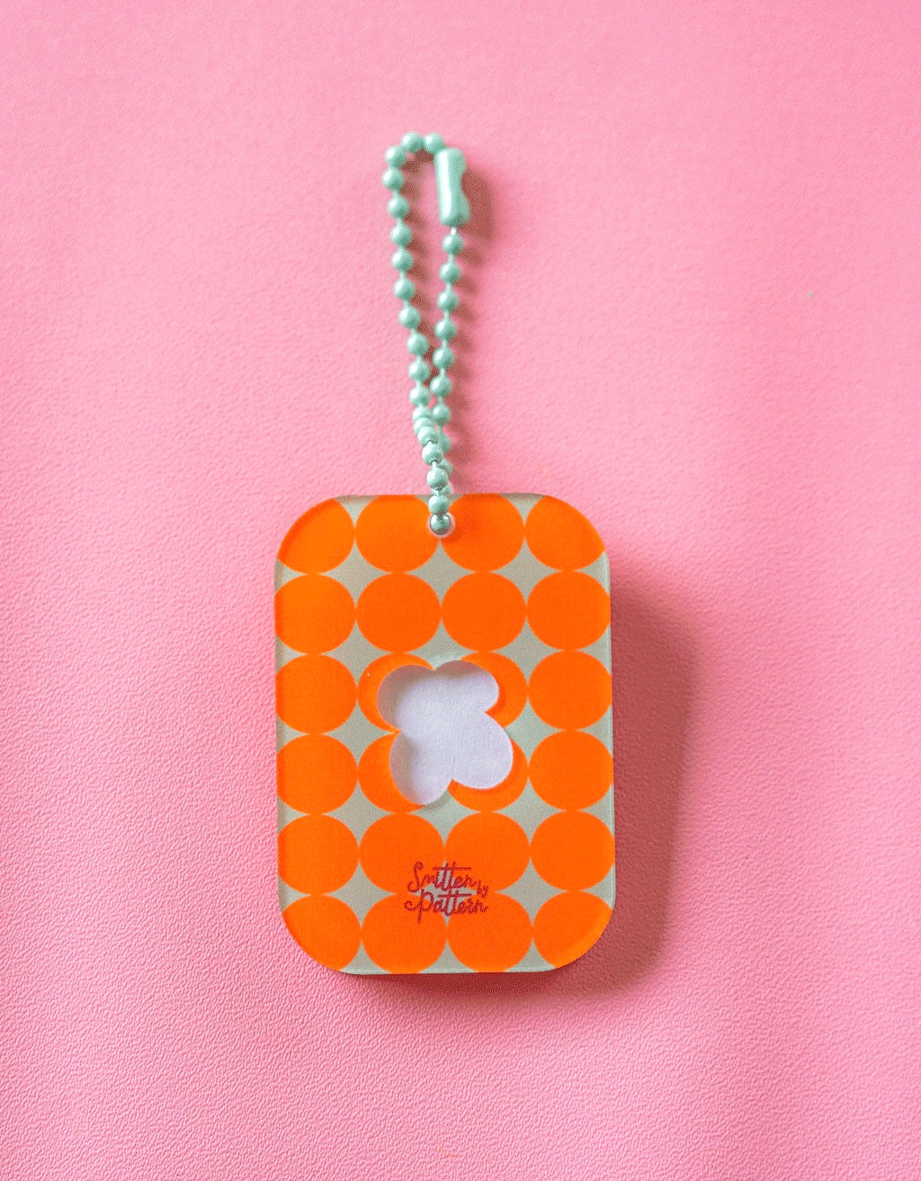 Keychain - Orange Dotty [Small]