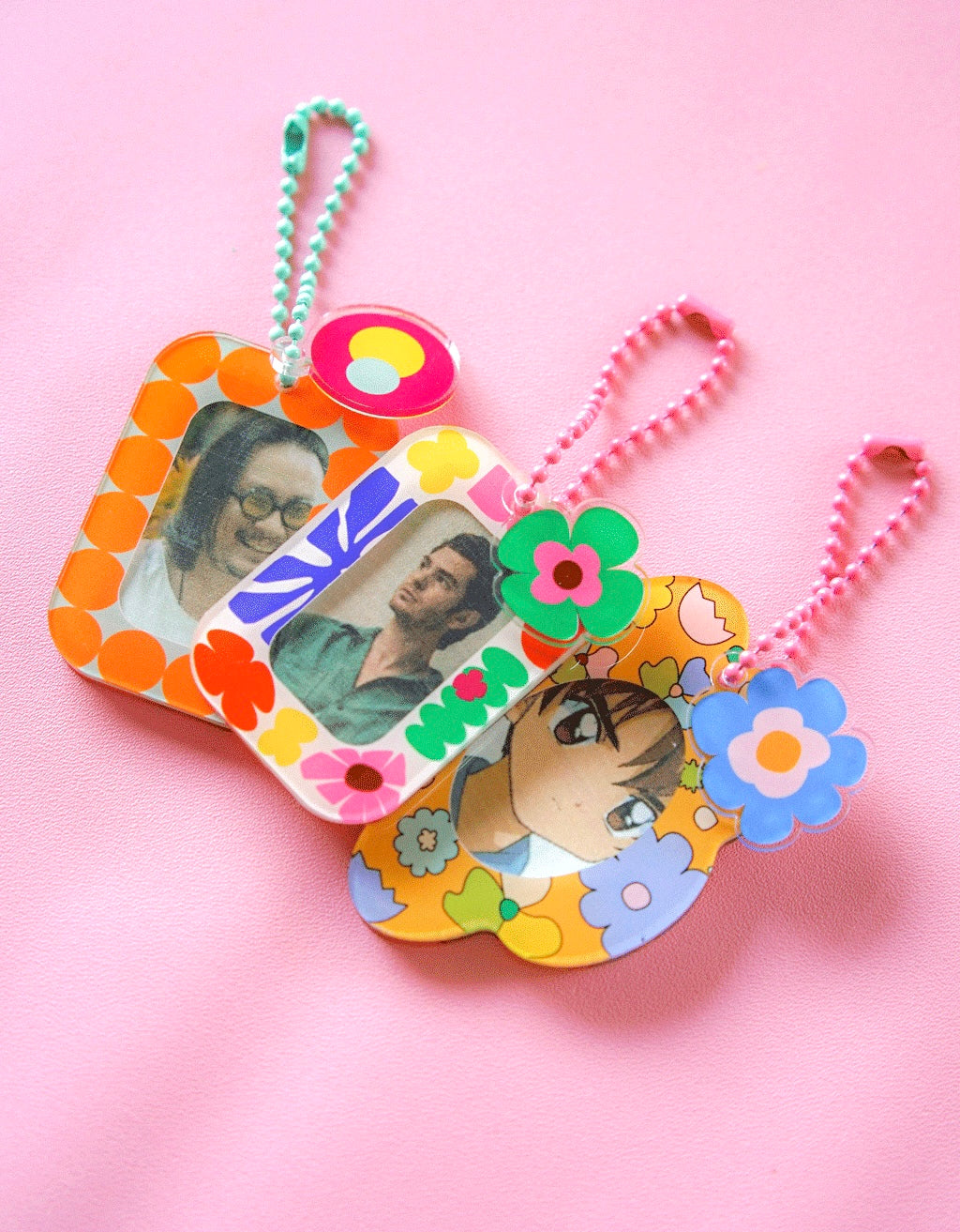 Keychain - Orange Dotty [Small]