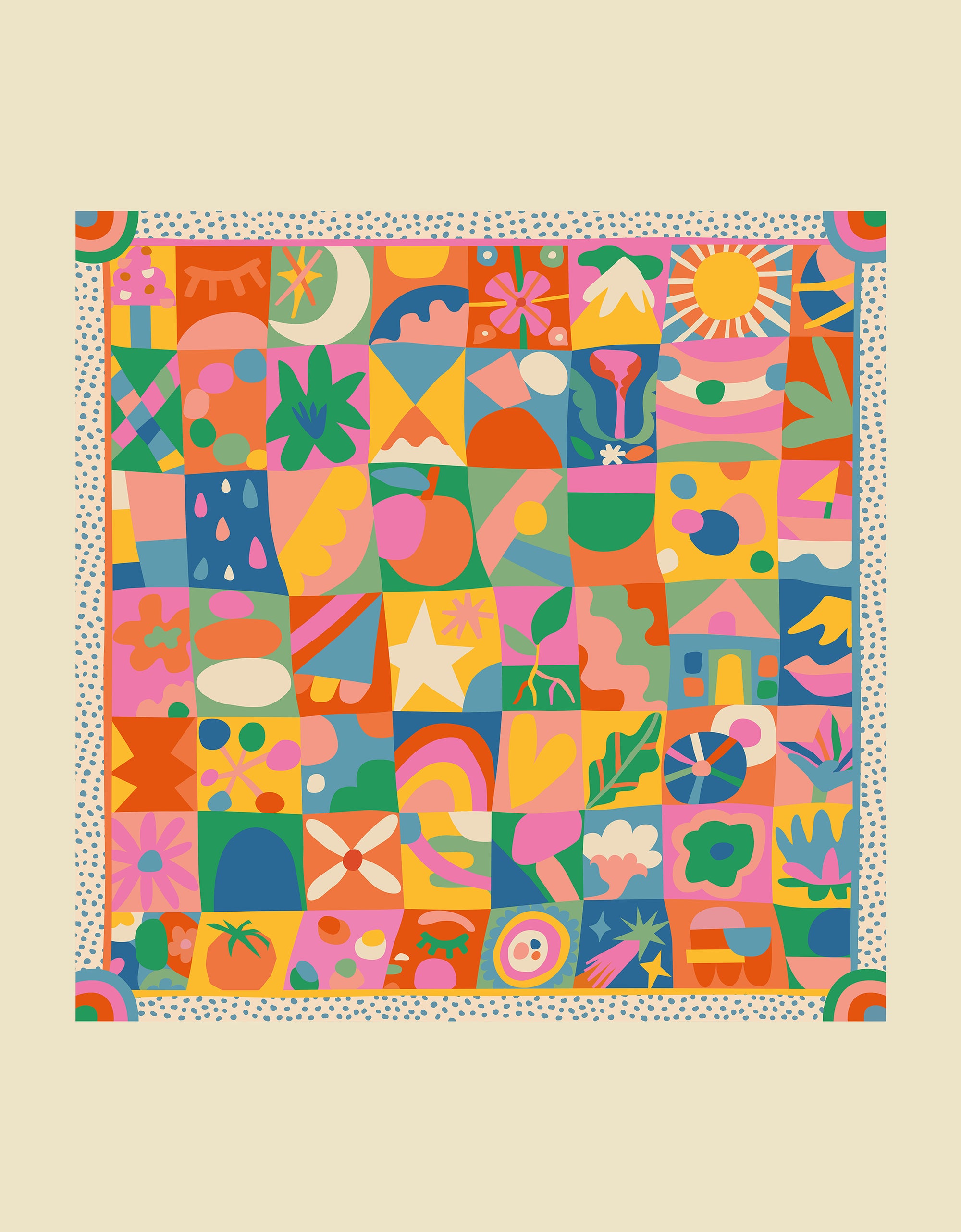 Happy Collage Scarf