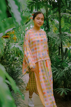 Rainbow Gingham Oversized Top