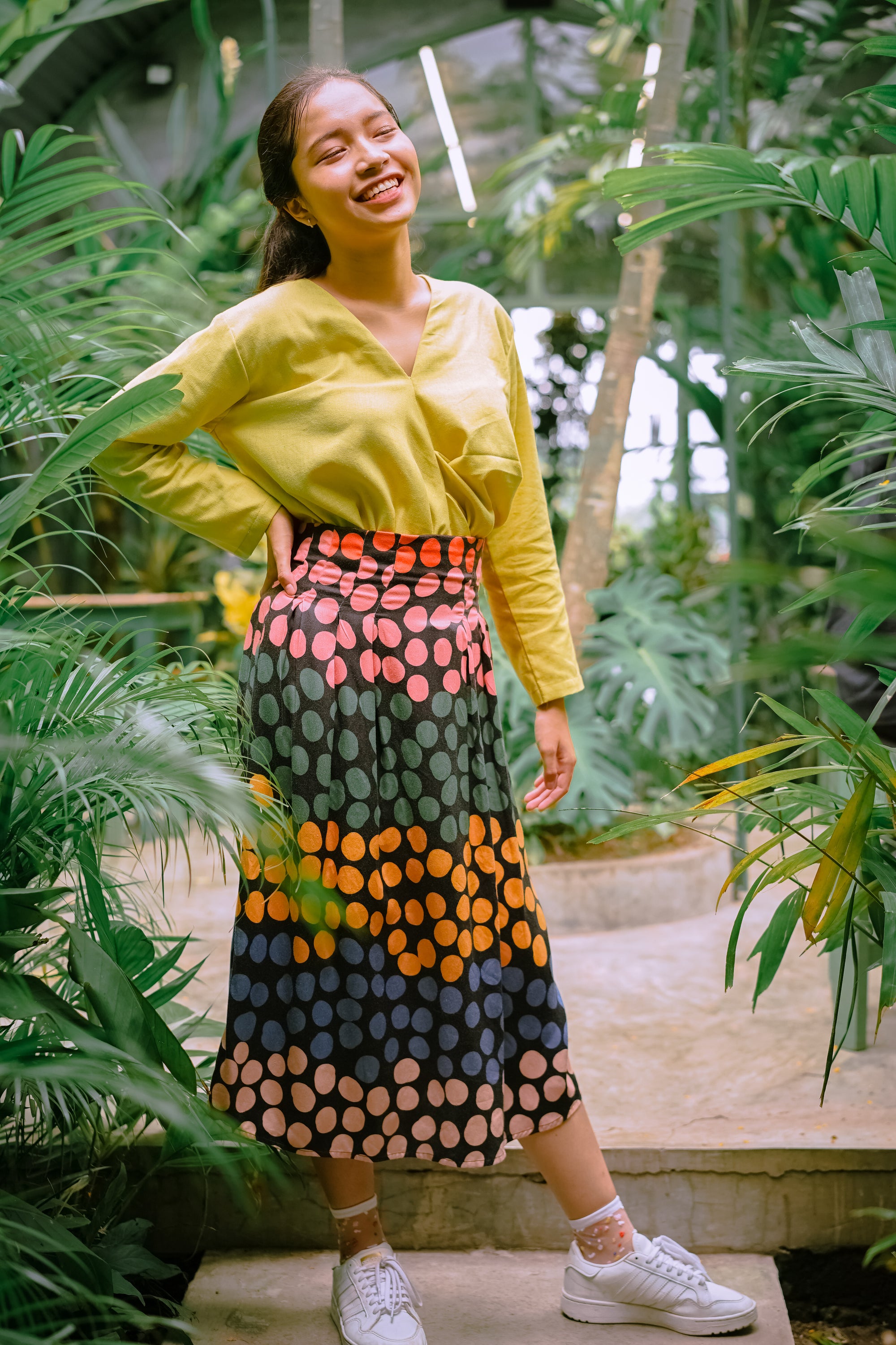 Rainbow Dots Skirt
