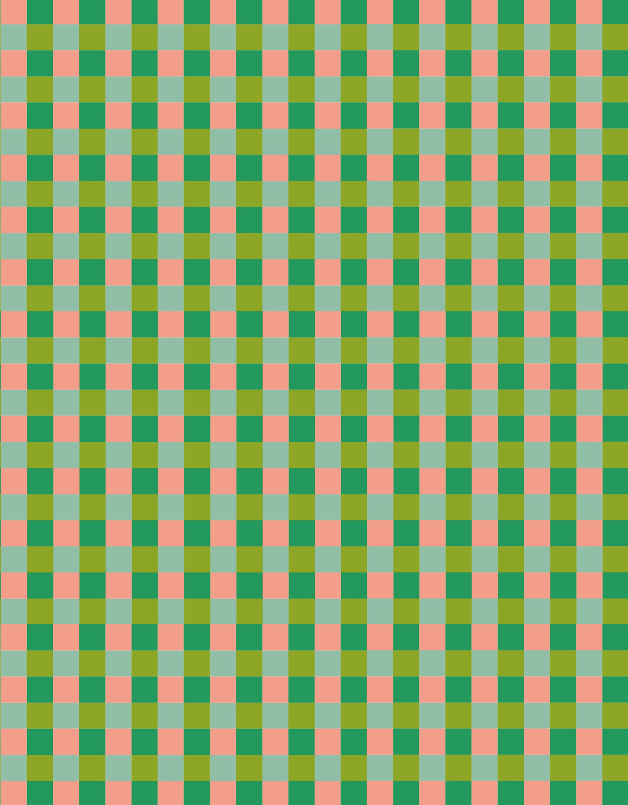 Pallazo Pants - Green Gingham