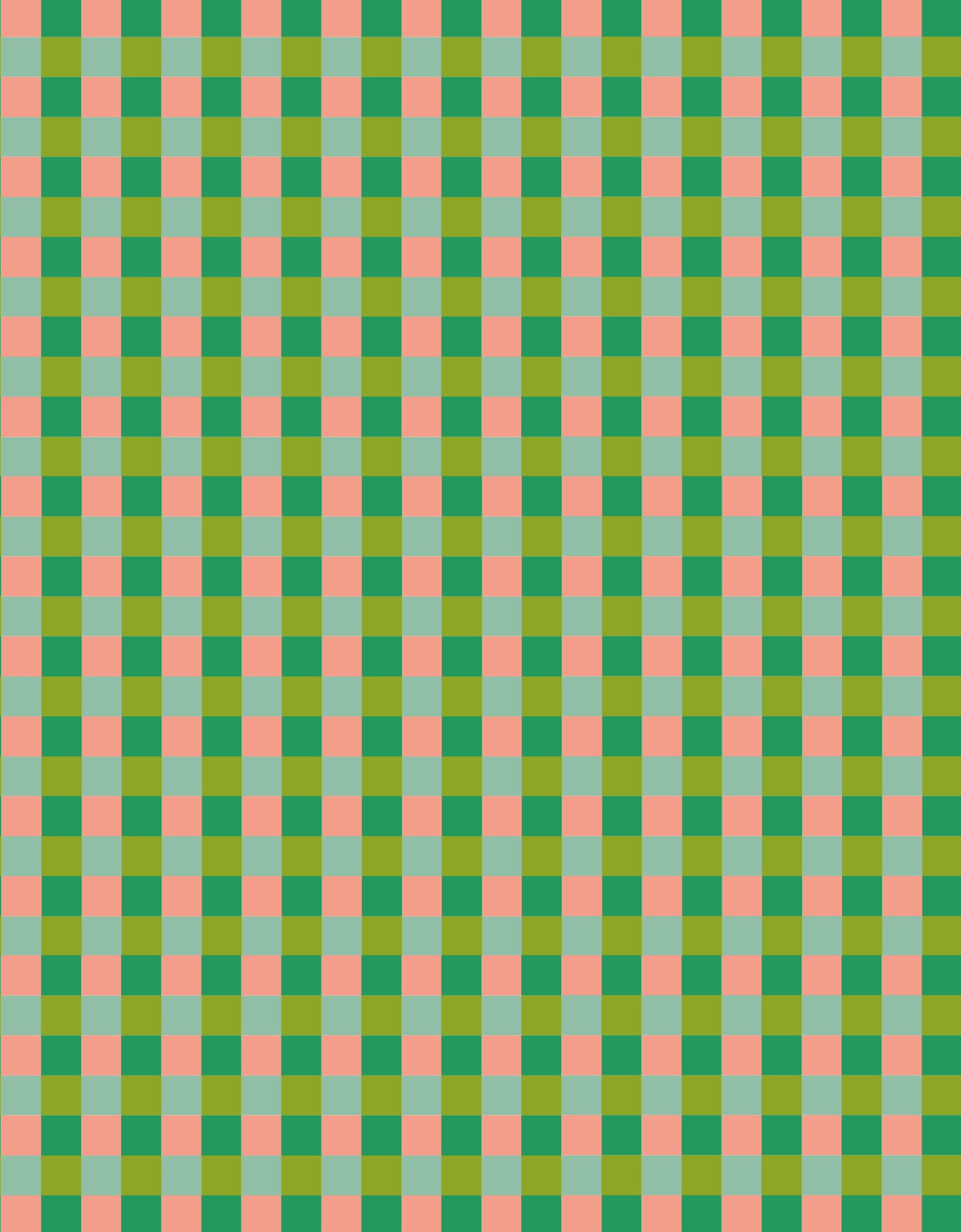 Pallazo Pants - Green Gingham