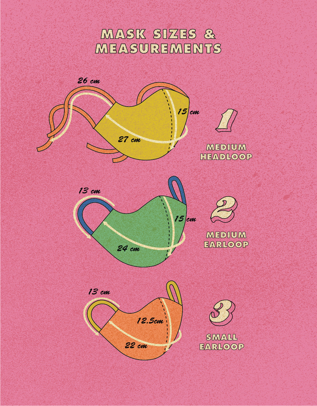 Bundle Pack : Headloop Masks - Mix Pattern