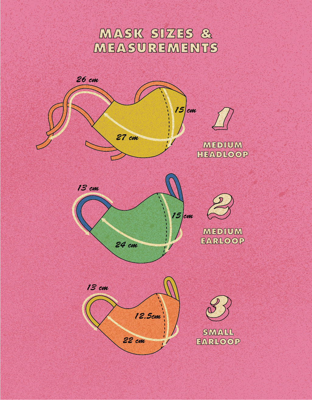 Bundle Pack : Headloop Masks - Mix Pattern
