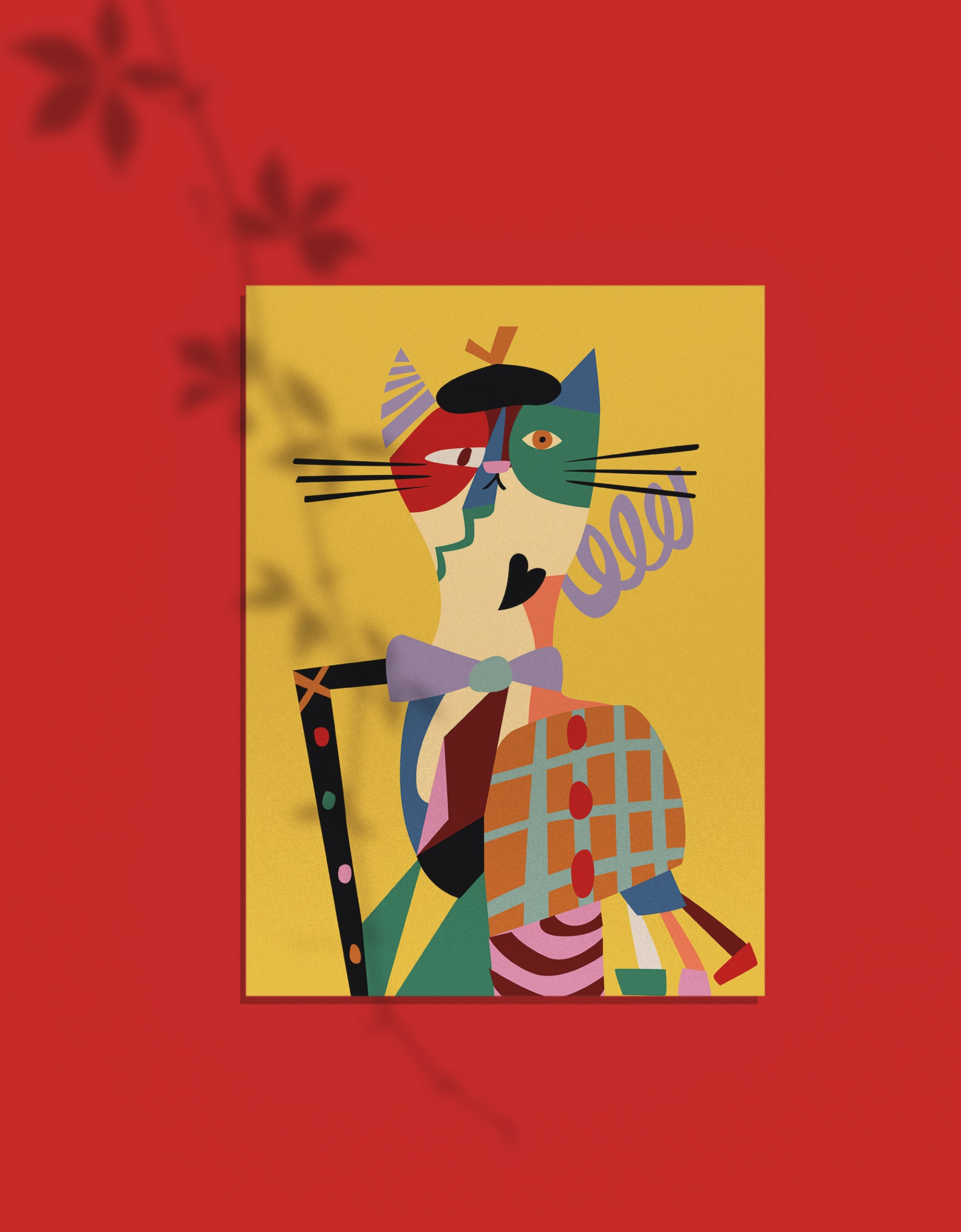 Mr. Purr Wall Art A4