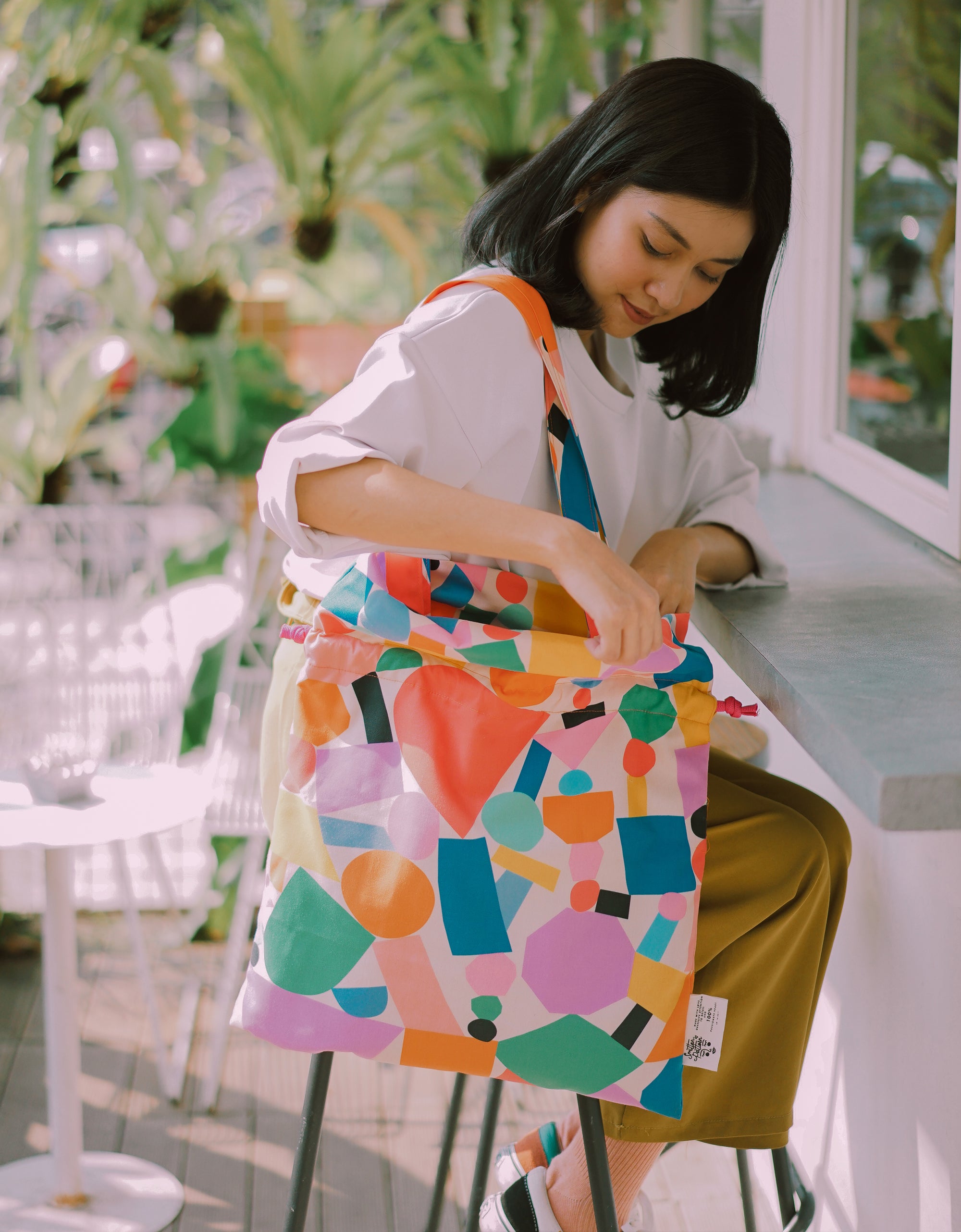 Drawstring Tote Bag - Oshapes