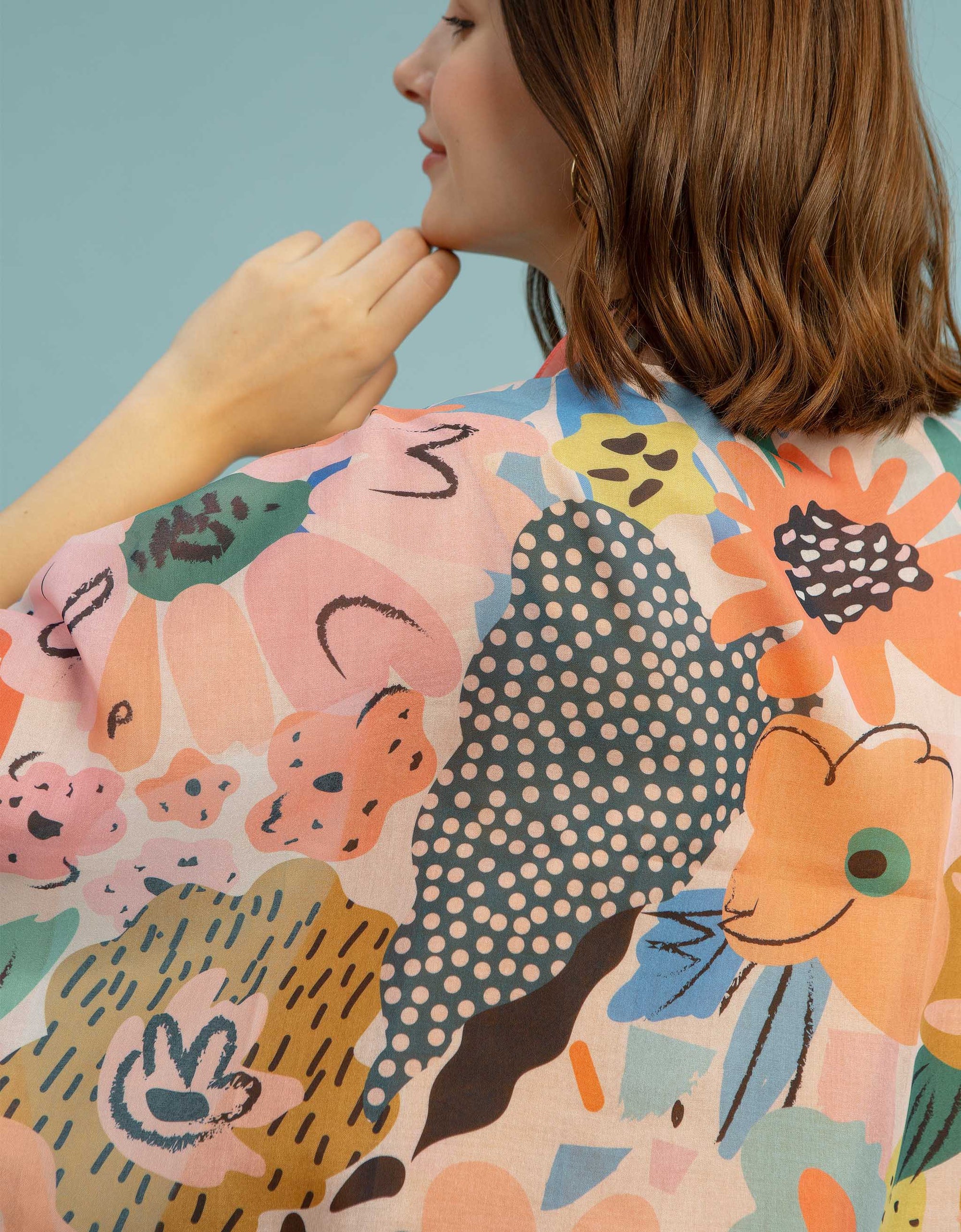 Scarf Outer - Periwinkle