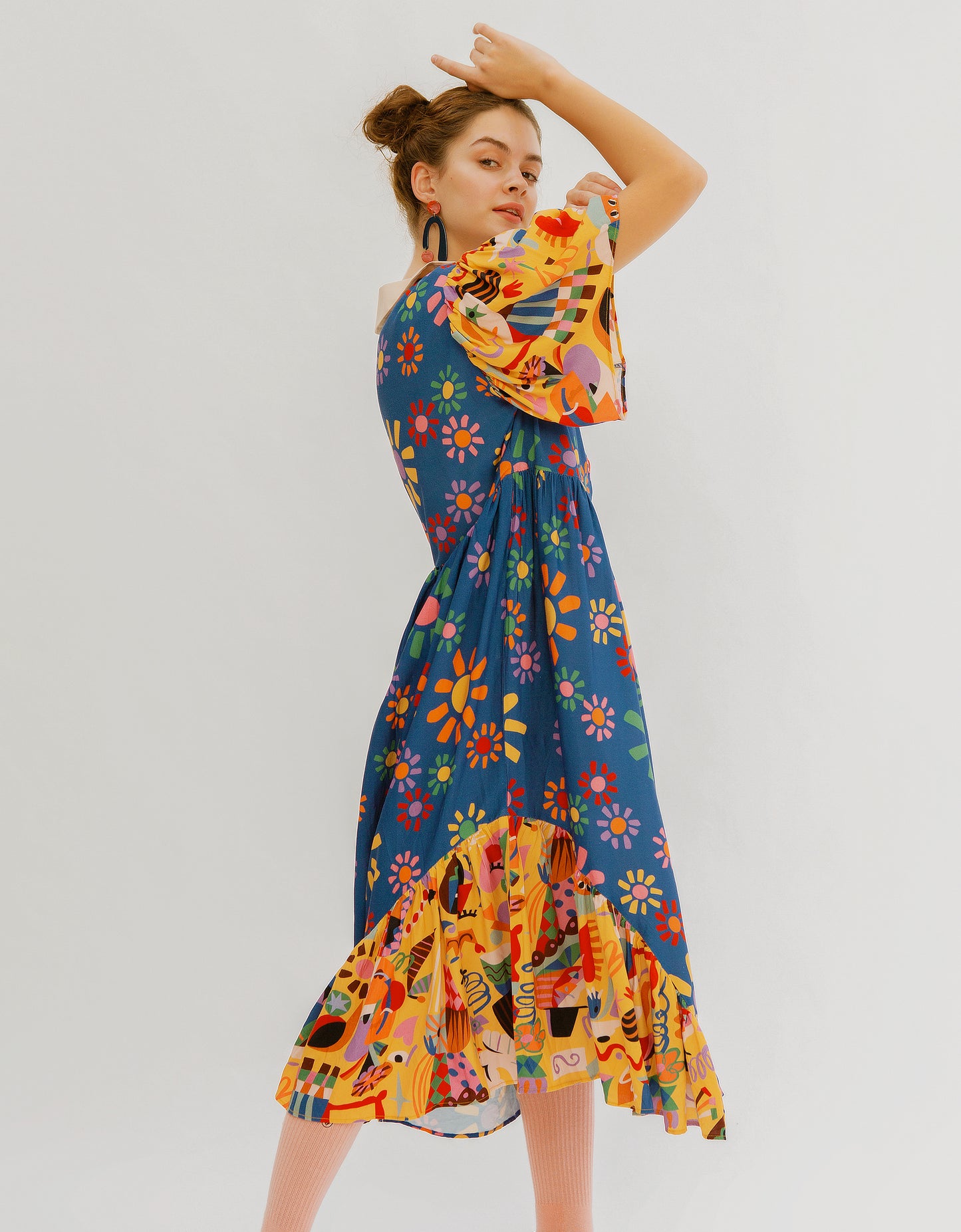 Picasso Bouquet of Peace Dress