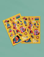 Picasso Cubism A5 Sticker