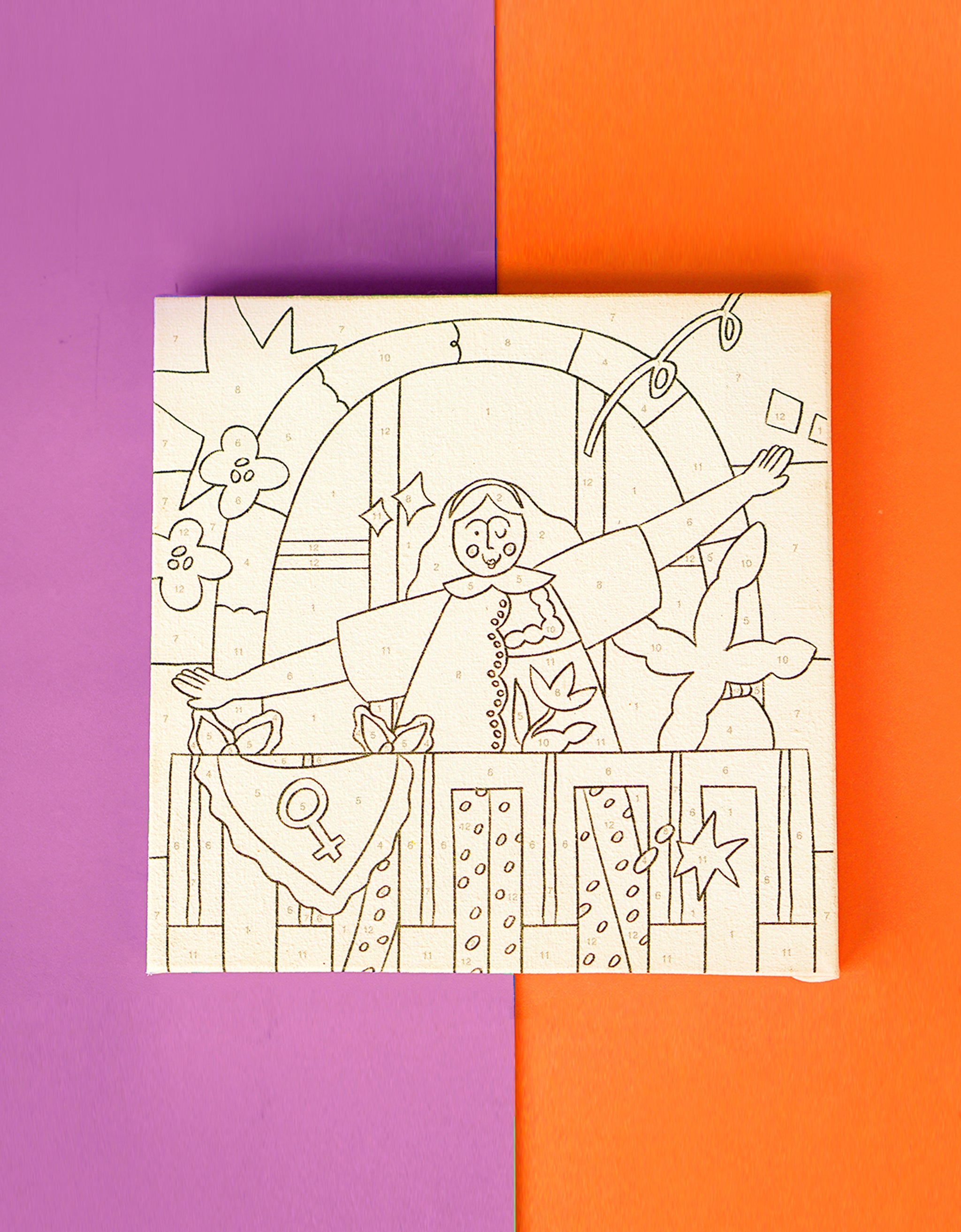 Sunday Paint Club X Smitten - For All Women Paint-by-Number Kit