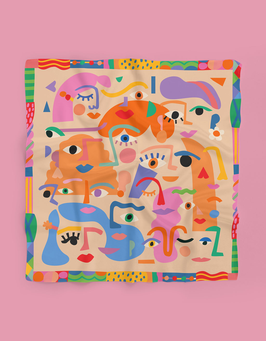 Smitten Faces Scarf