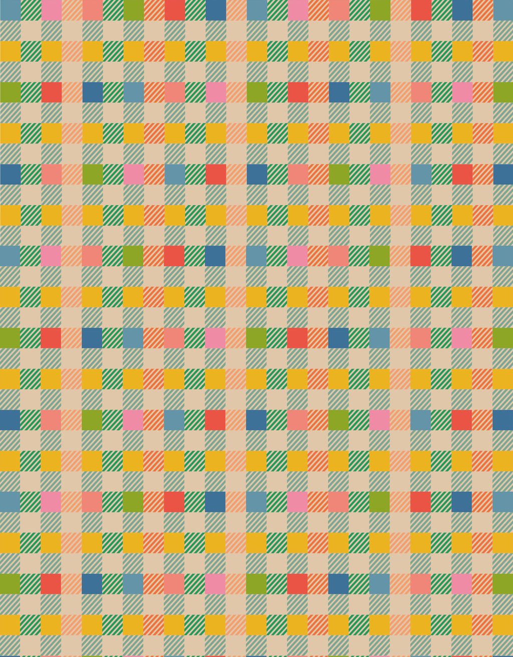 Rainbow Gingham Oversized Top