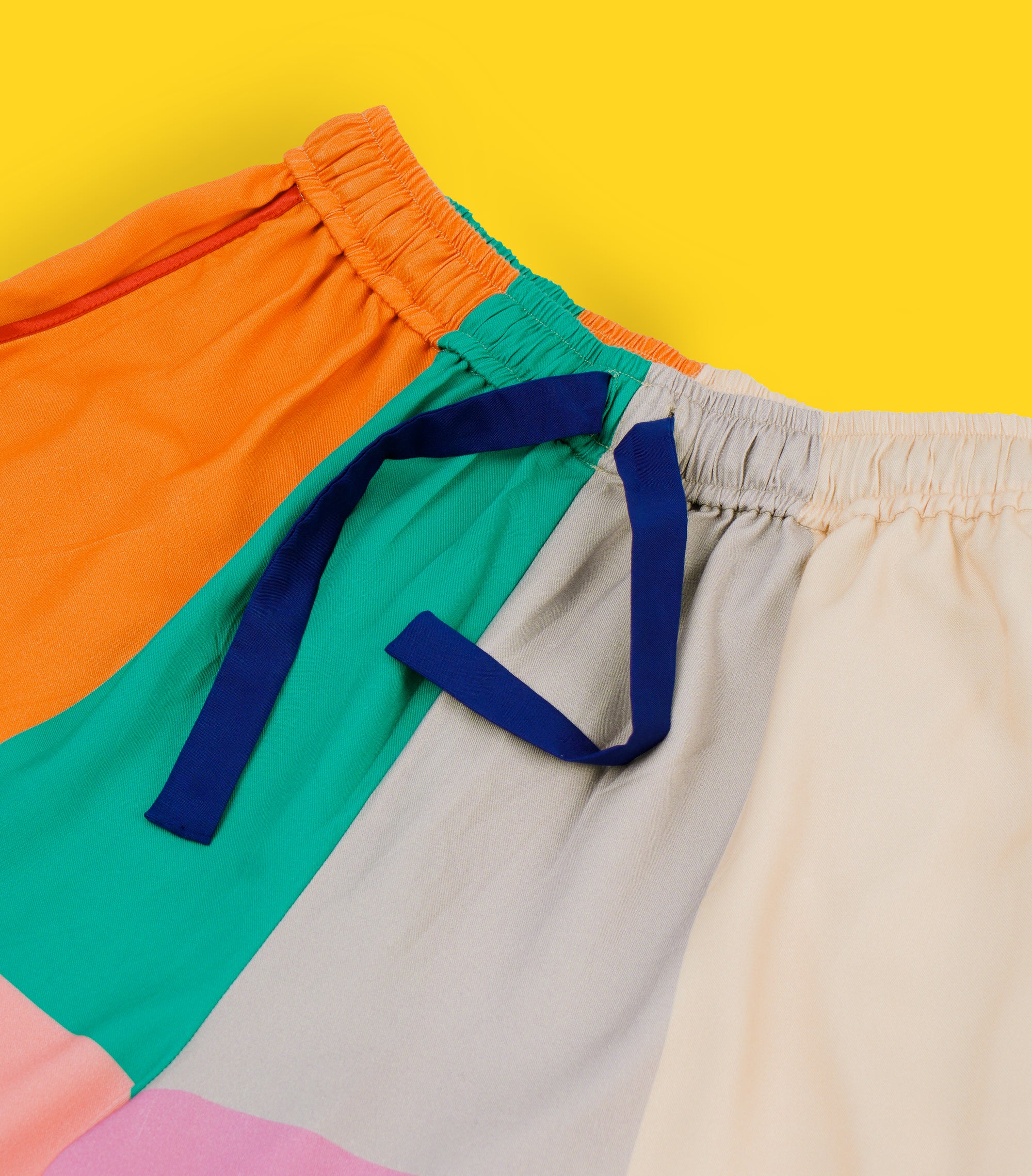 Tetris - Drawstring Long Pants