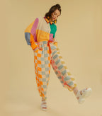 Checky Chess - Drawstring Long Pants