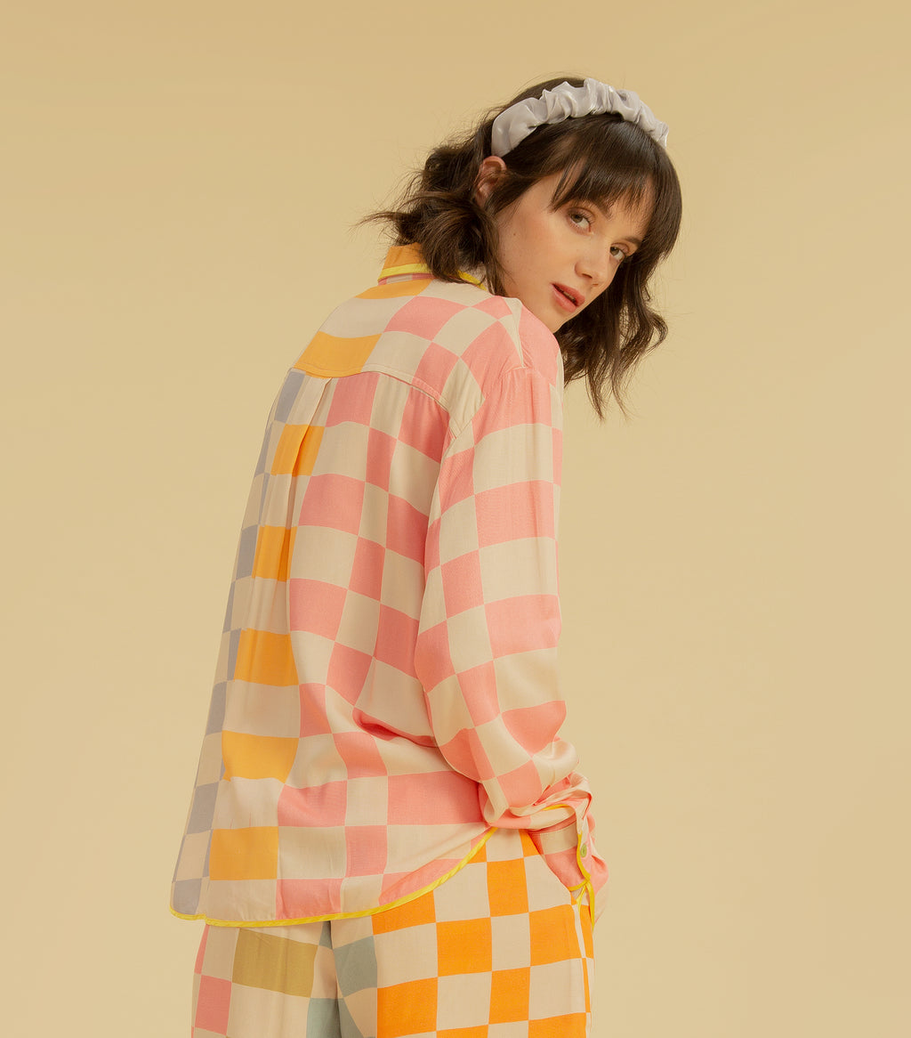 Checky Chess - Daddy’s Long Sleeve Shirt