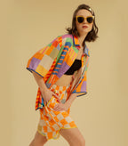 Checky Chess - Drawstring Shorts