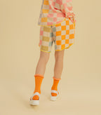 Checky Chess - Drawstring Shorts