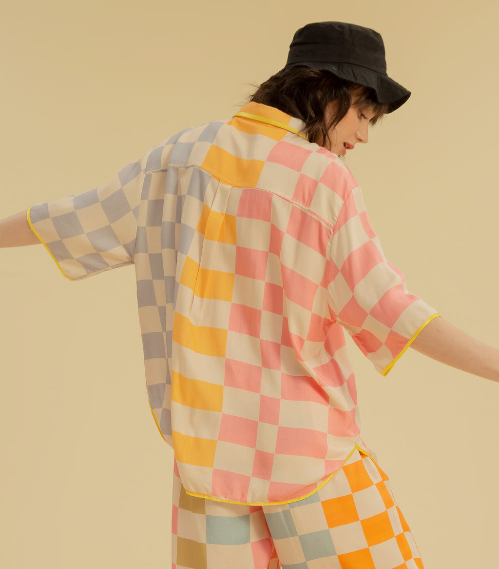 Checky Chess - Daddy’s Short Sleeve Shirt