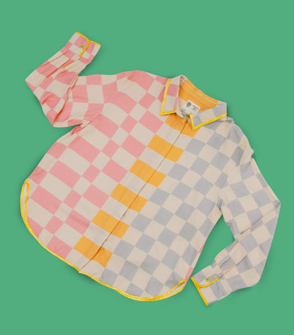 Checky Chess - Daddy’s Long Sleeve Shirt