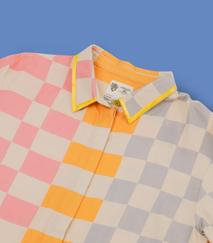 Checky Chess - Daddy’s Short Sleeve Shirt