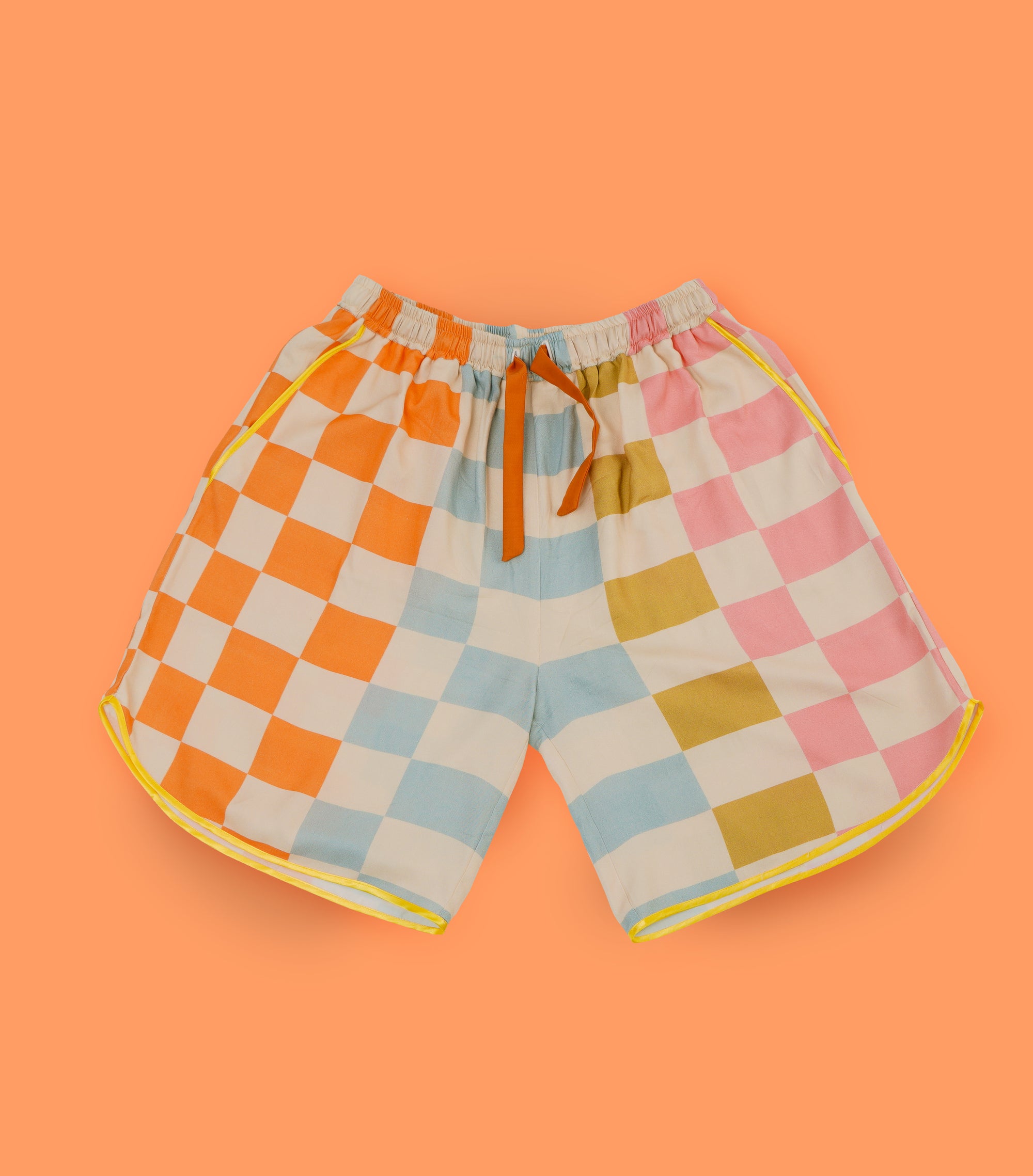 Checky Chess - Drawstring Shorts