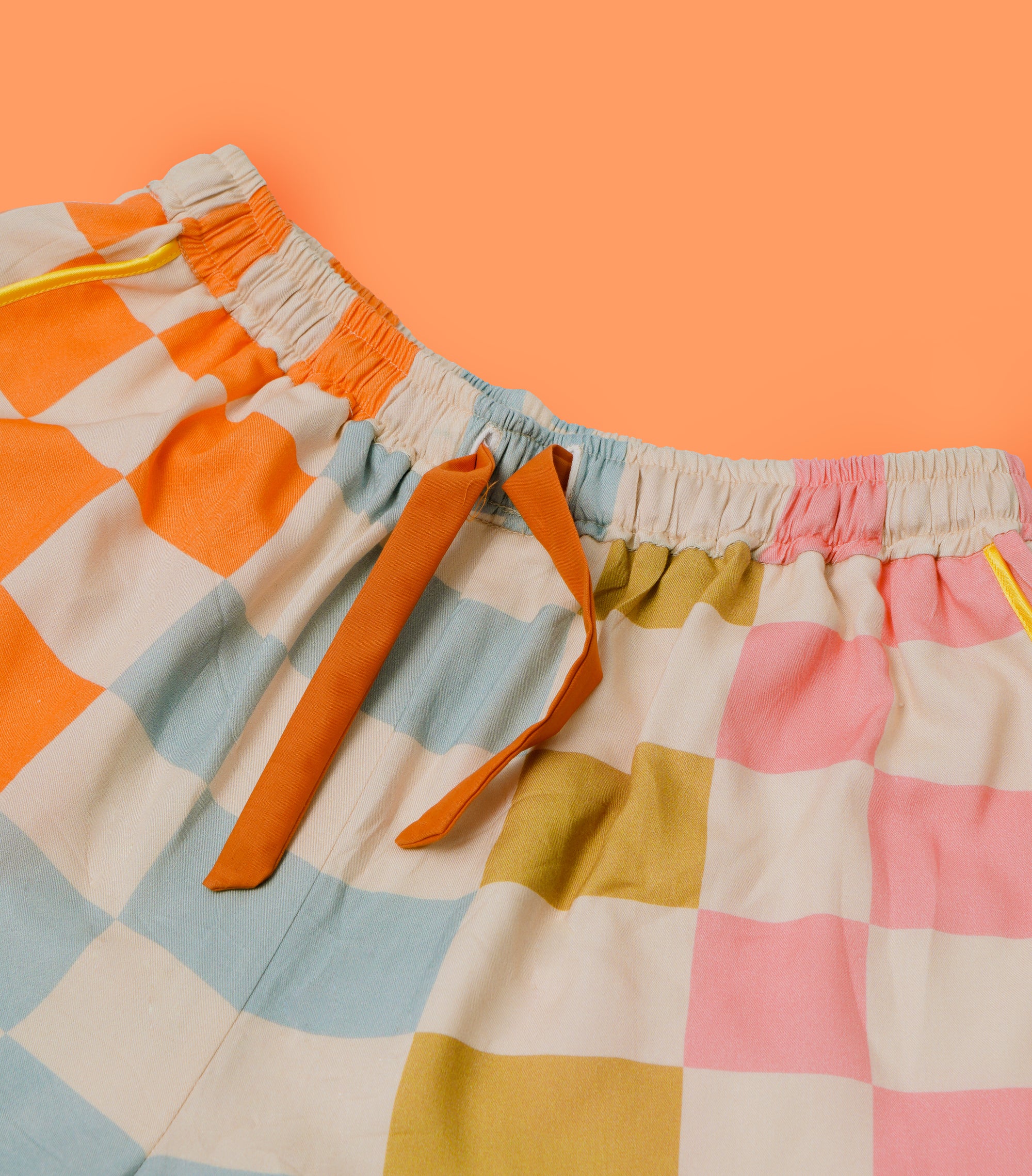Checky Chess - Drawstring Shorts
