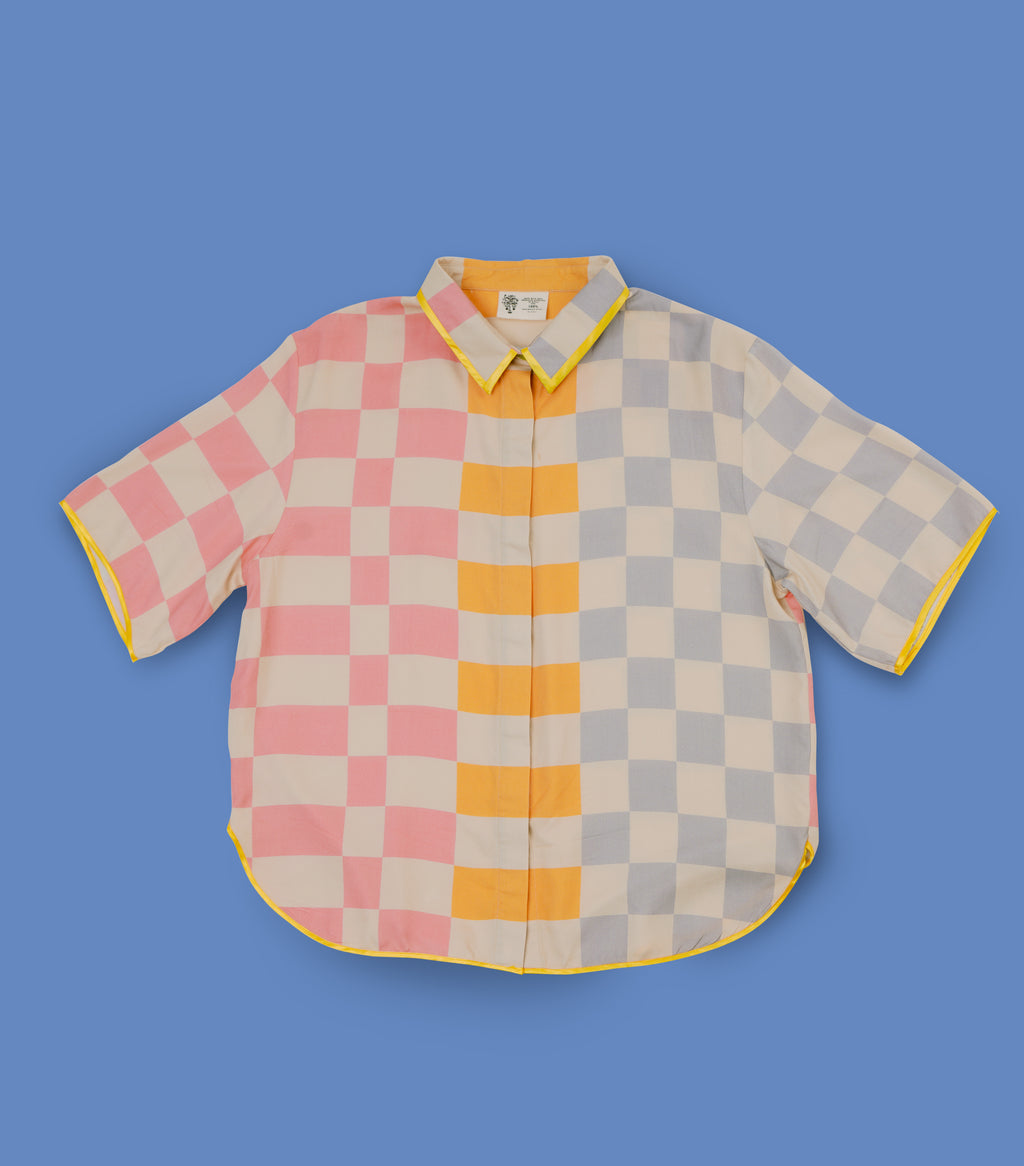 Checky Chess - Daddy’s Short Sleeve Shirt