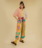 Messy Maze - Drawstring Long Pants