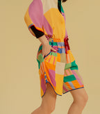 Messy Maze - Drawstring Shorts