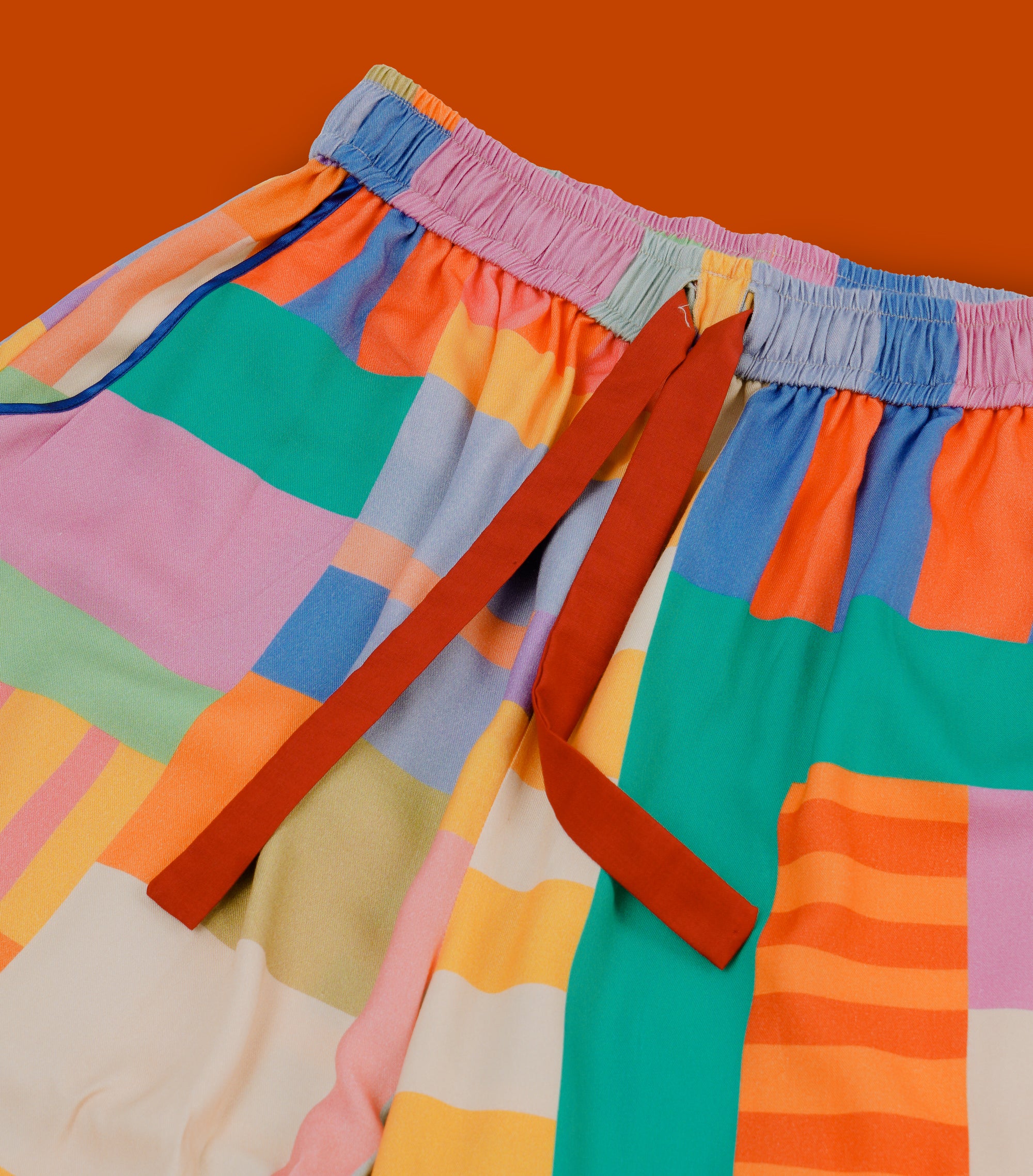 Messy Maze - Drawstring Long Pants