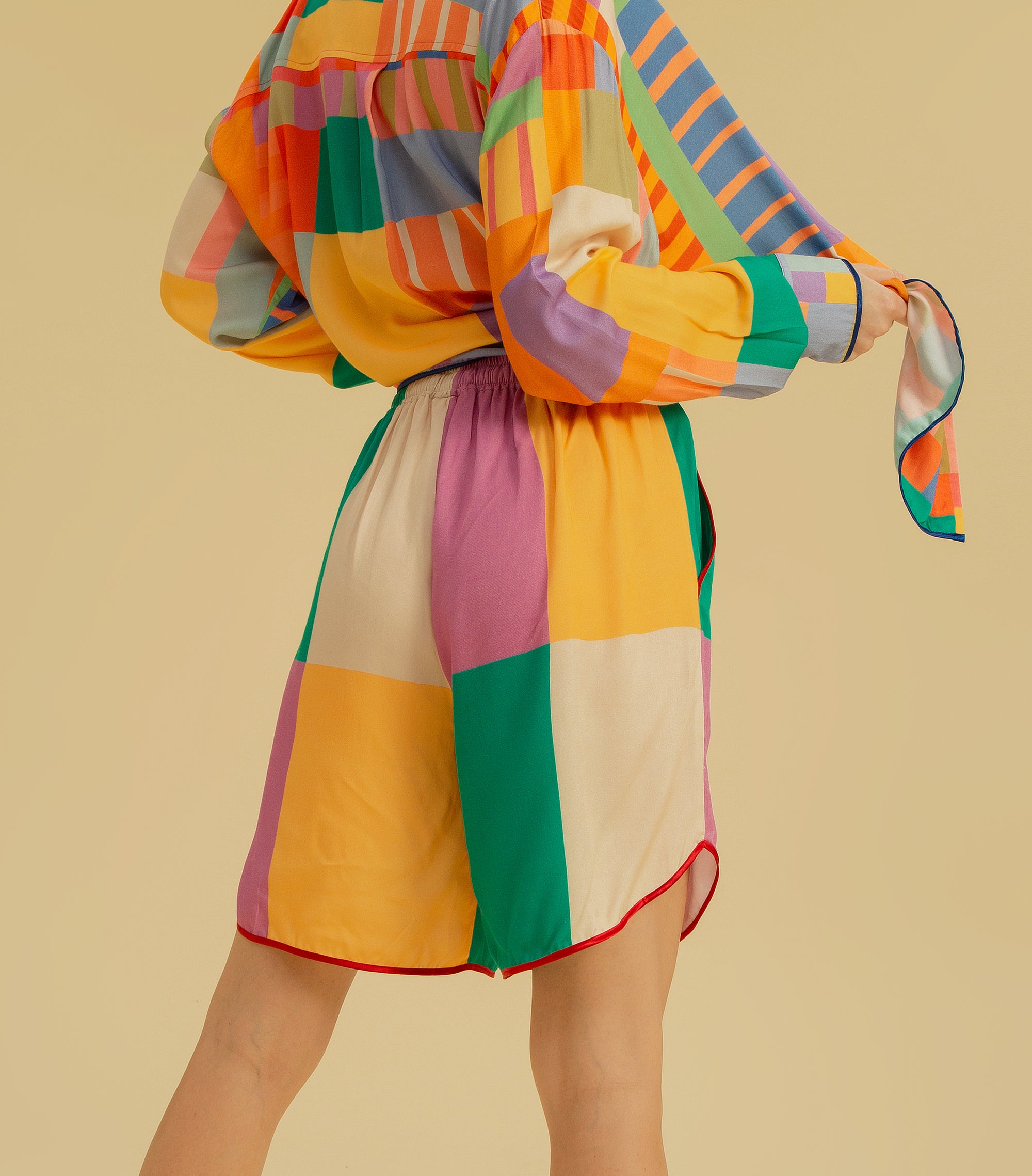 Tetris - Drawstring Shorts