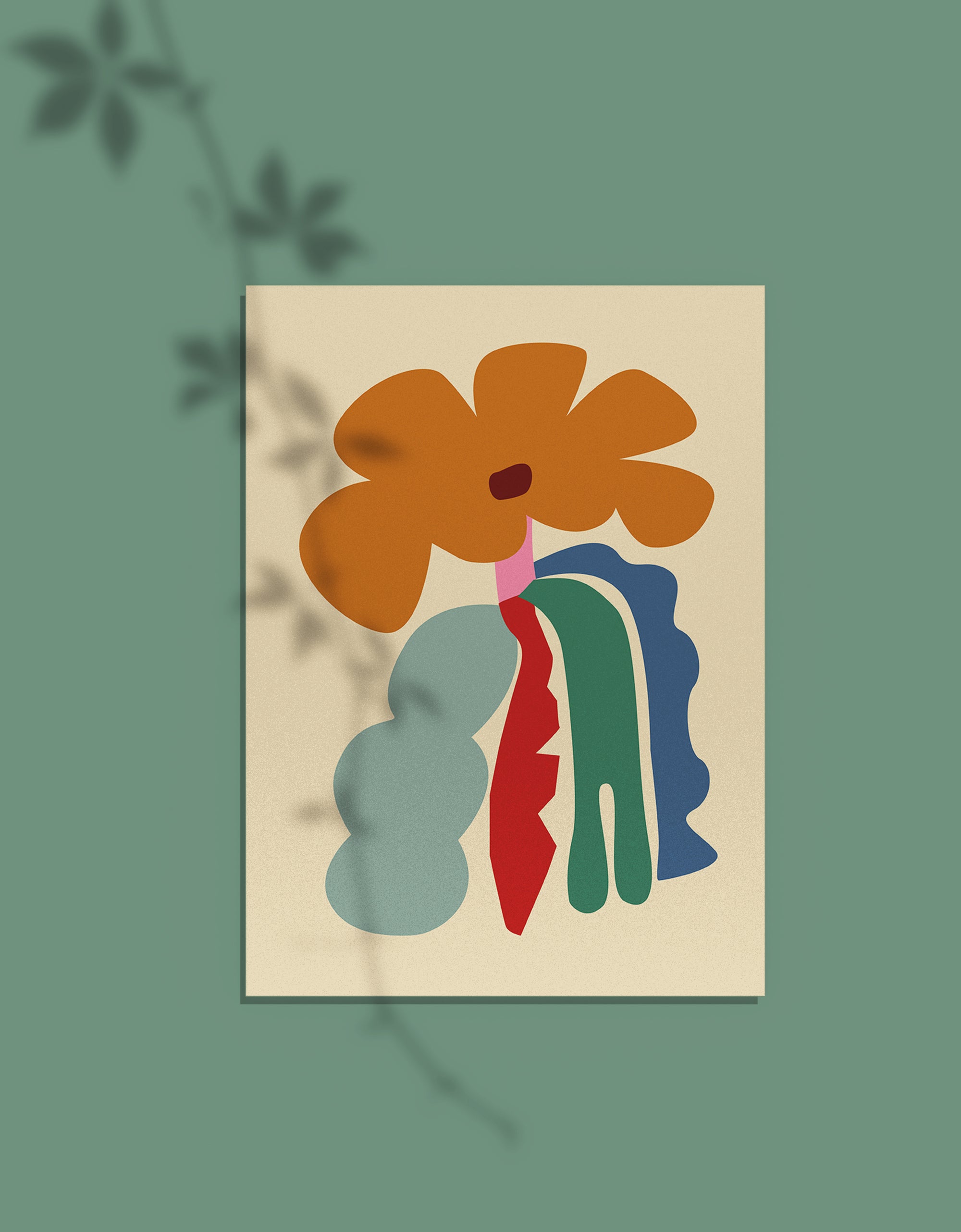 Smitten Flower Wall Art A4