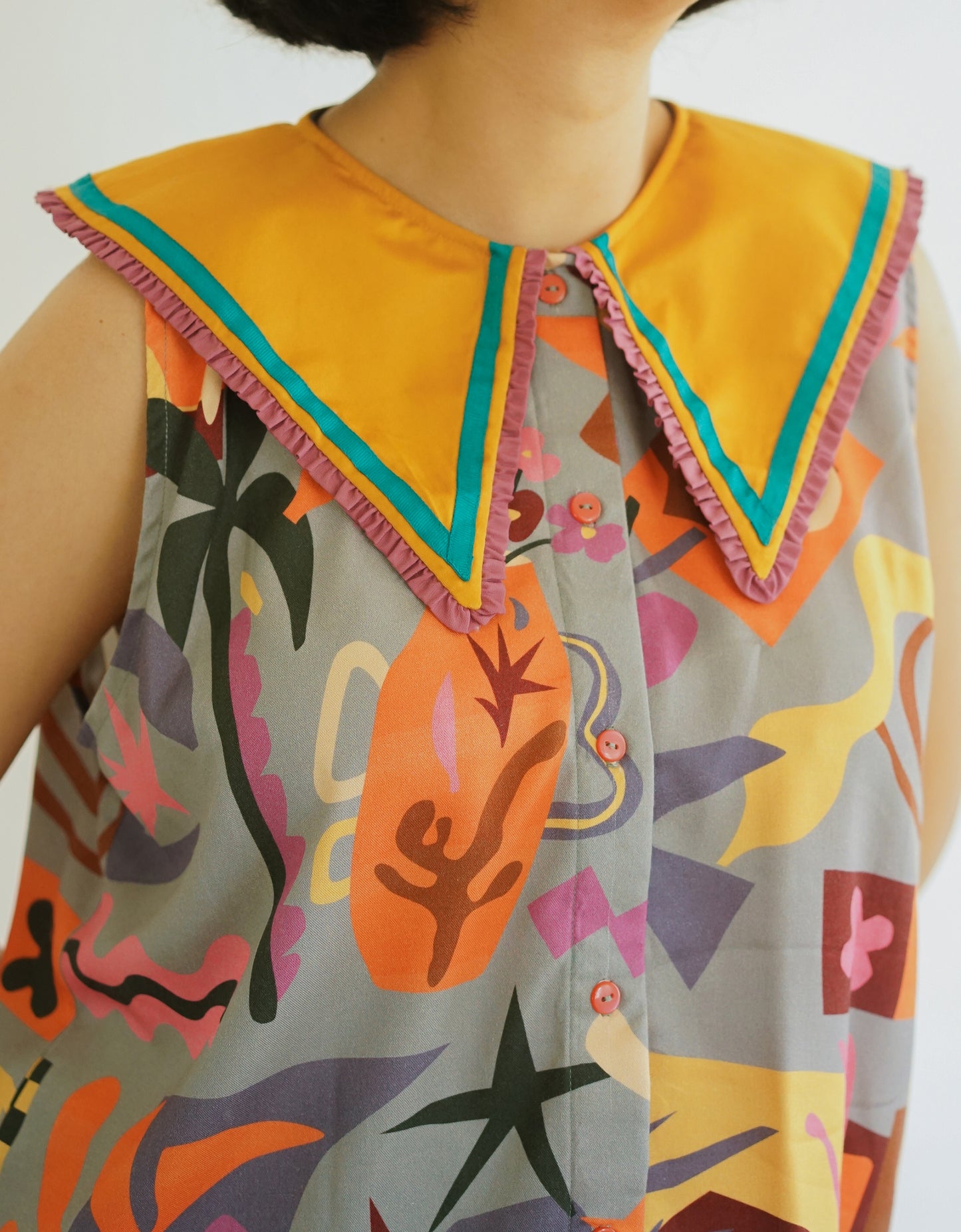 Matisse Ruffle-Collar Top