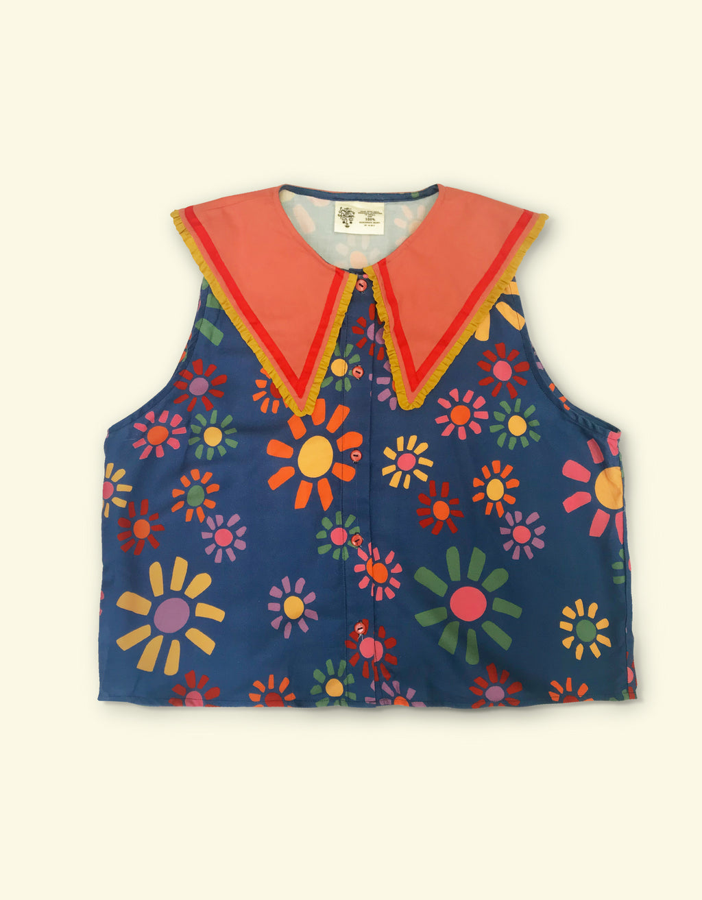 Picasso Ruffle-Collar Top