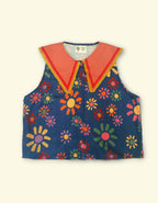 Picasso Ruffle-Collar Top